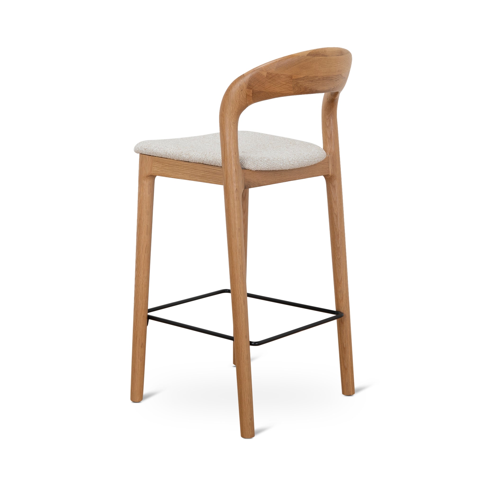 65cm Natural Bar Stool - Beige (Set of 2) - image 3