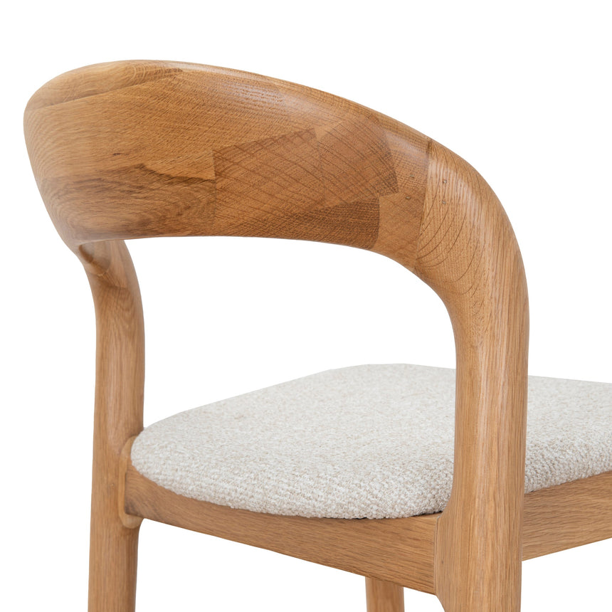 65cm Natural Bar Stool - Beige (Set of 2)