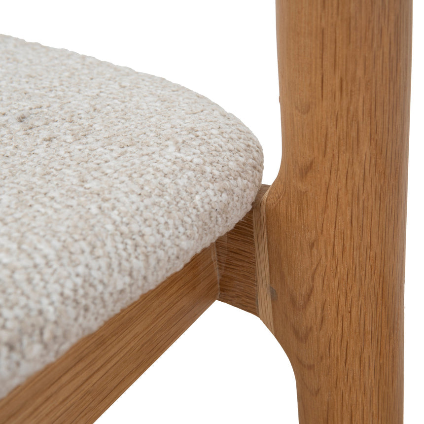 65cm Natural Bar Stool - Beige (Set of 2)