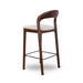 65cm Dark Brown Bar Stool - Beige (Set of 2) - image 6