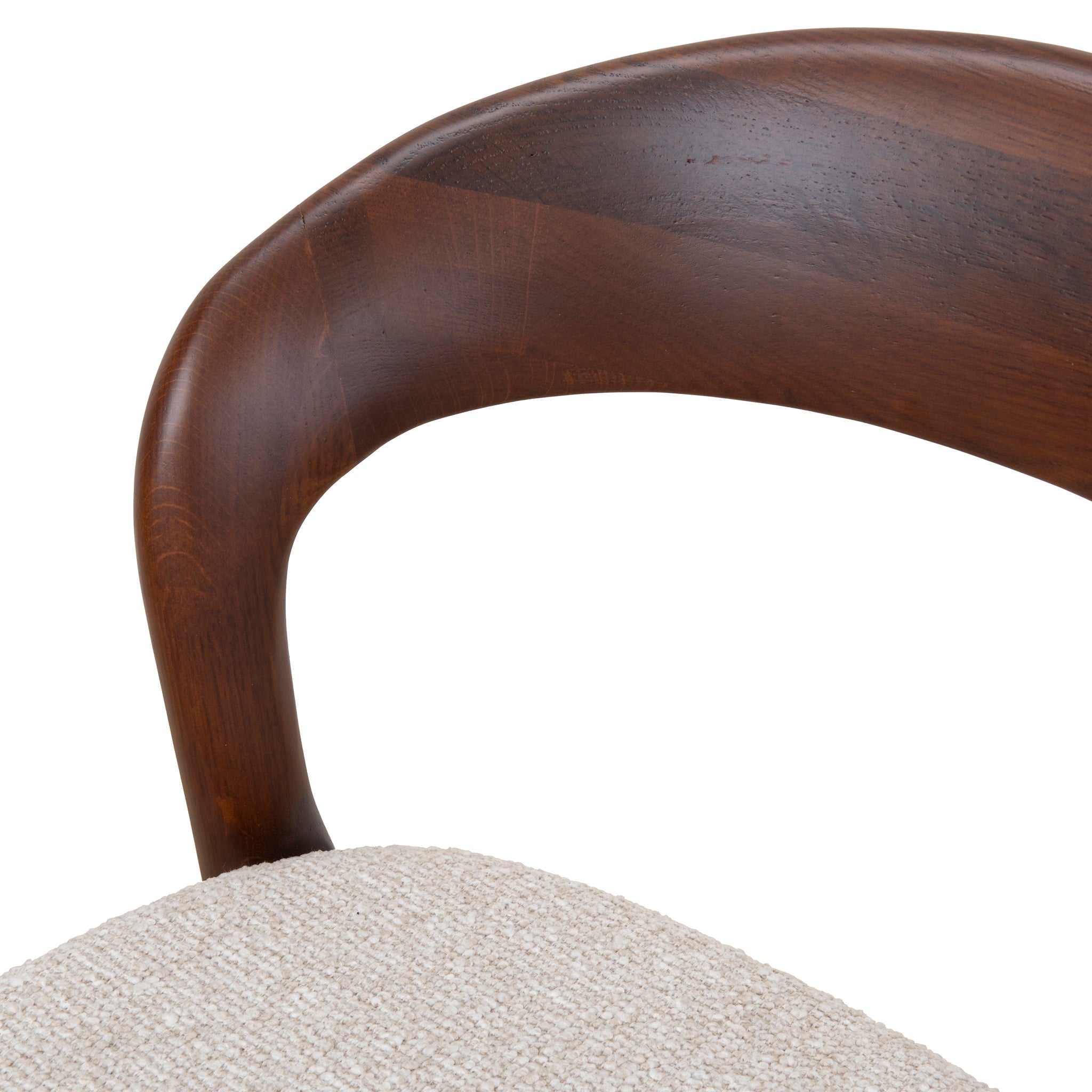 65cm Dark Brown Bar Stool - Beige (Set of 2) - image 10