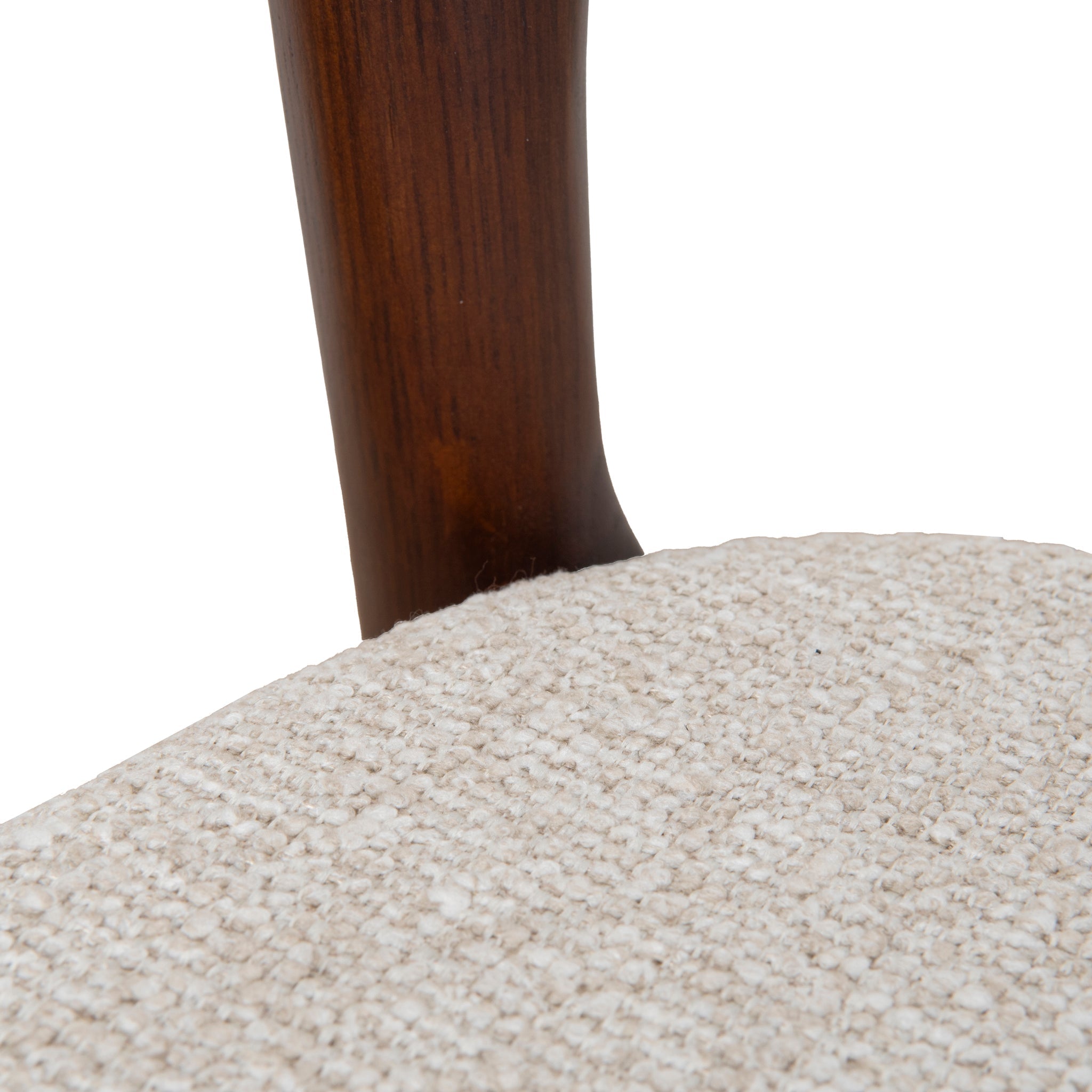 65cm Dark Brown Bar Stool - Beige (Set of 2) - image 8