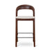 65cm Dark Brown Bar Stool - Beige (Set of 2) - image 4