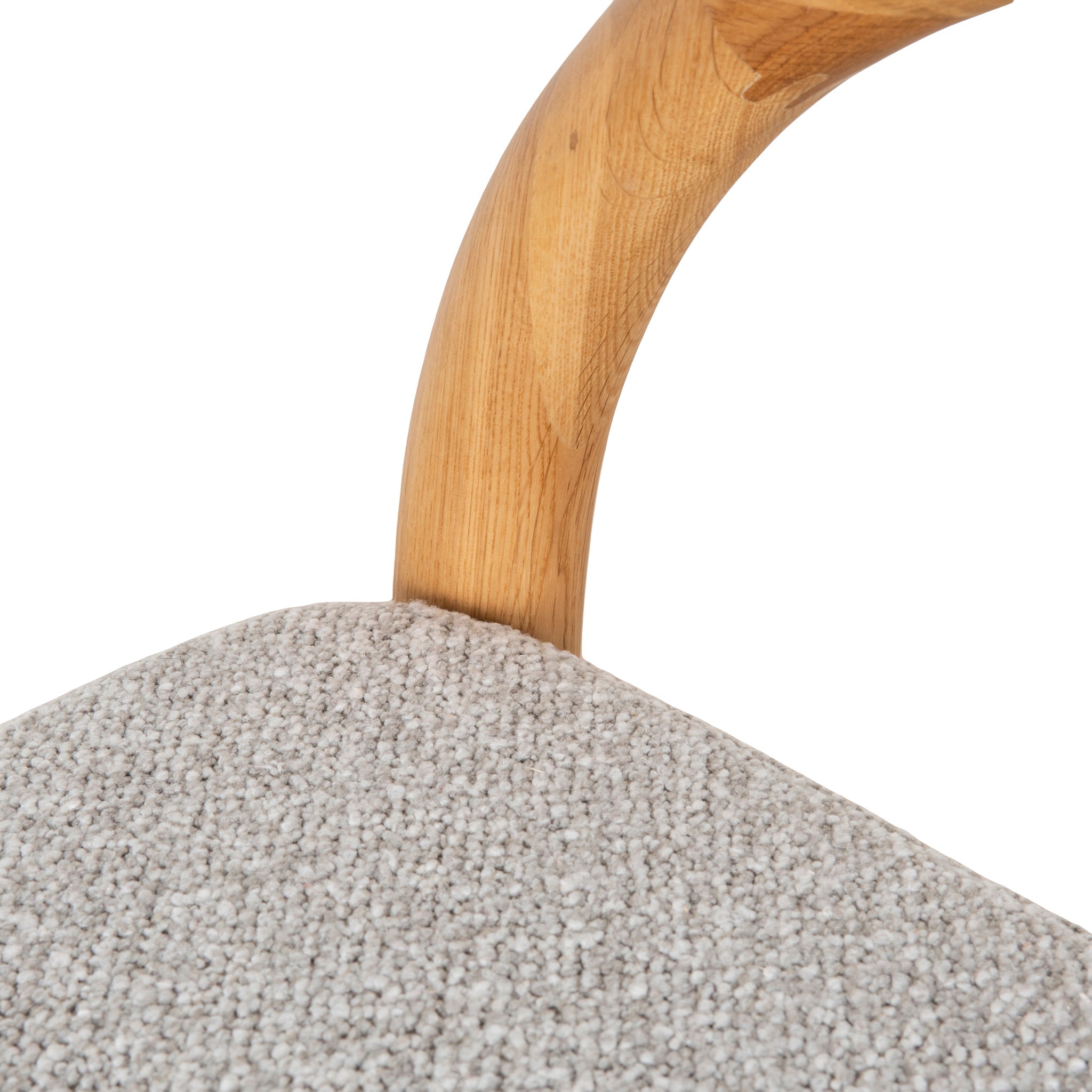 65cm Natural Bar Stool - Clay Grey