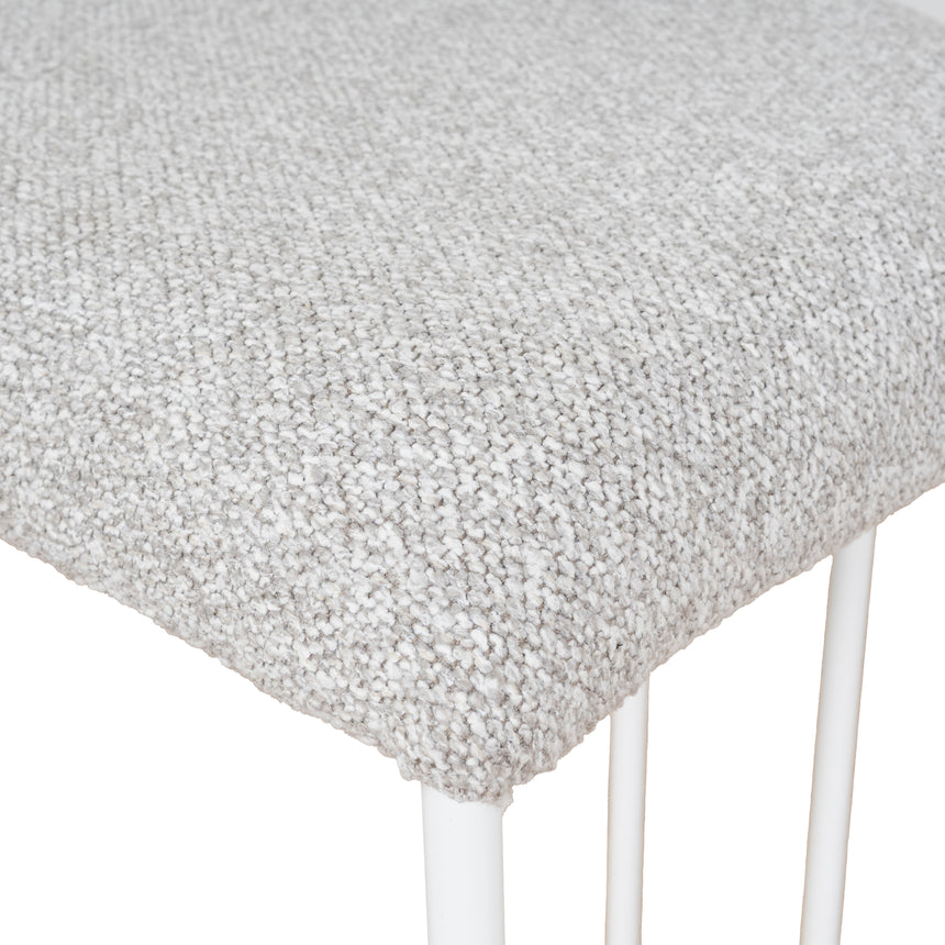 White Bar Stool - Clay Grey (Set of 2)