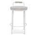 65cm White Bar Stool - Clay Grey (Set of 2) - image 4