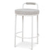 65cm White Bar Stool - Clay Grey (Set of 2) - image 2