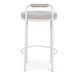 65cm White Bar Stool - Clay Grey (Set of 2) - image 7