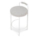 Showcasing Datala 65cm White Bar Stool - Clay Grey (Set of 2) BS10315-FHx2 Bar Stool by Calibre Furniturs