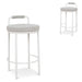 Showcasing Datala 65cm White Bar Stool - Clay Grey (Set of 2) BS10315-FHx2 Bar Stool by Calibre Furniturs