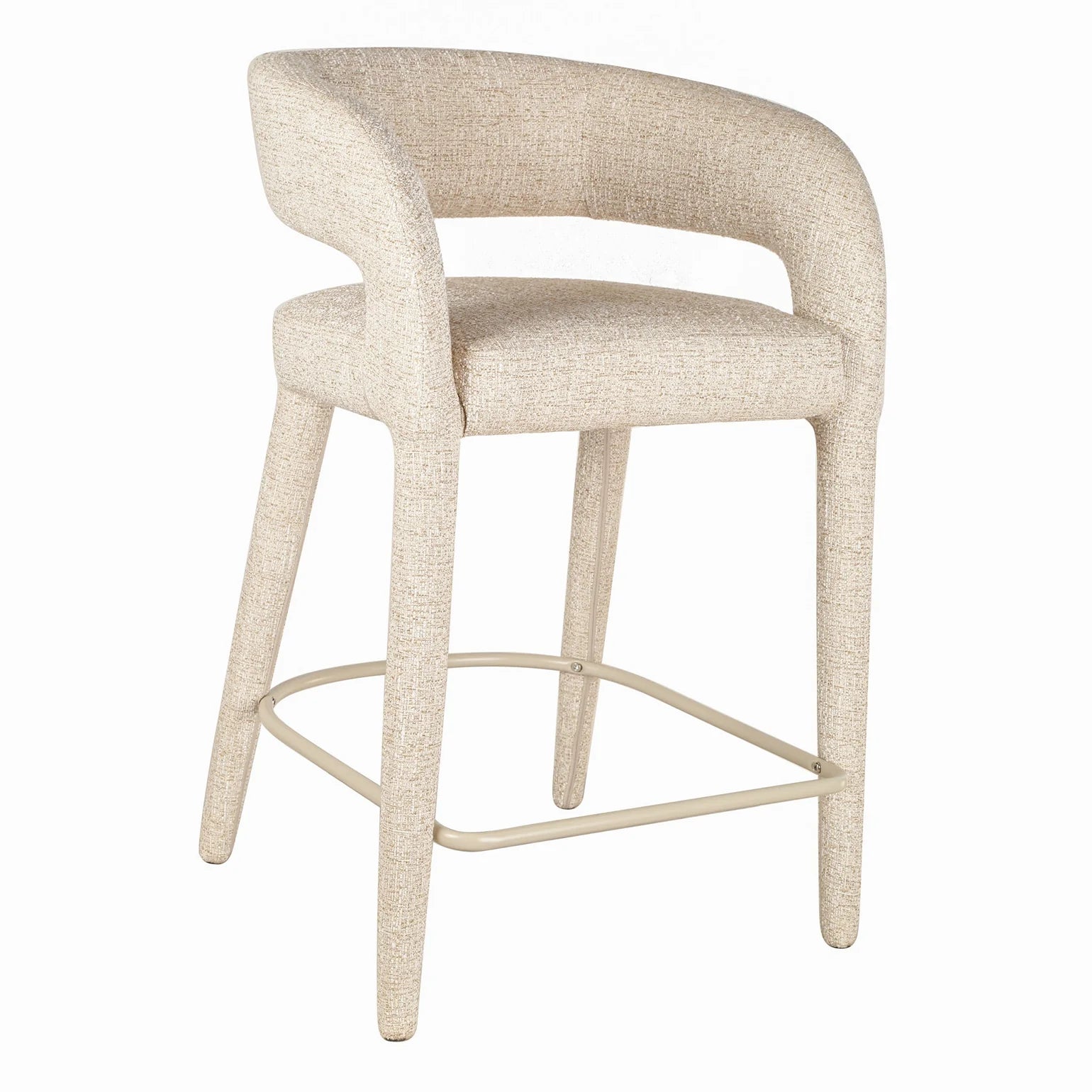 65cm Bar Stool - Pale Beige