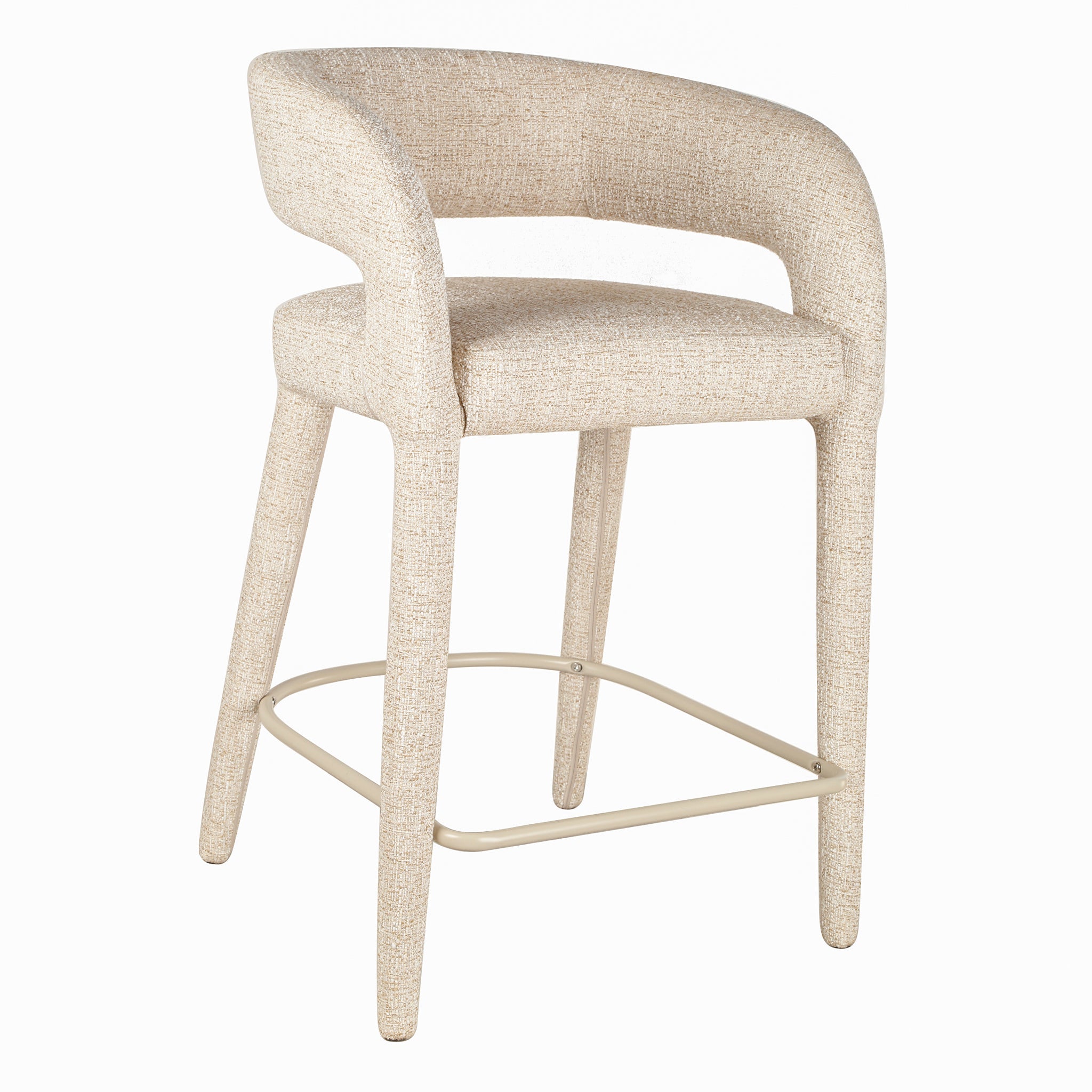 65cm Bar Stool - Pale Beige