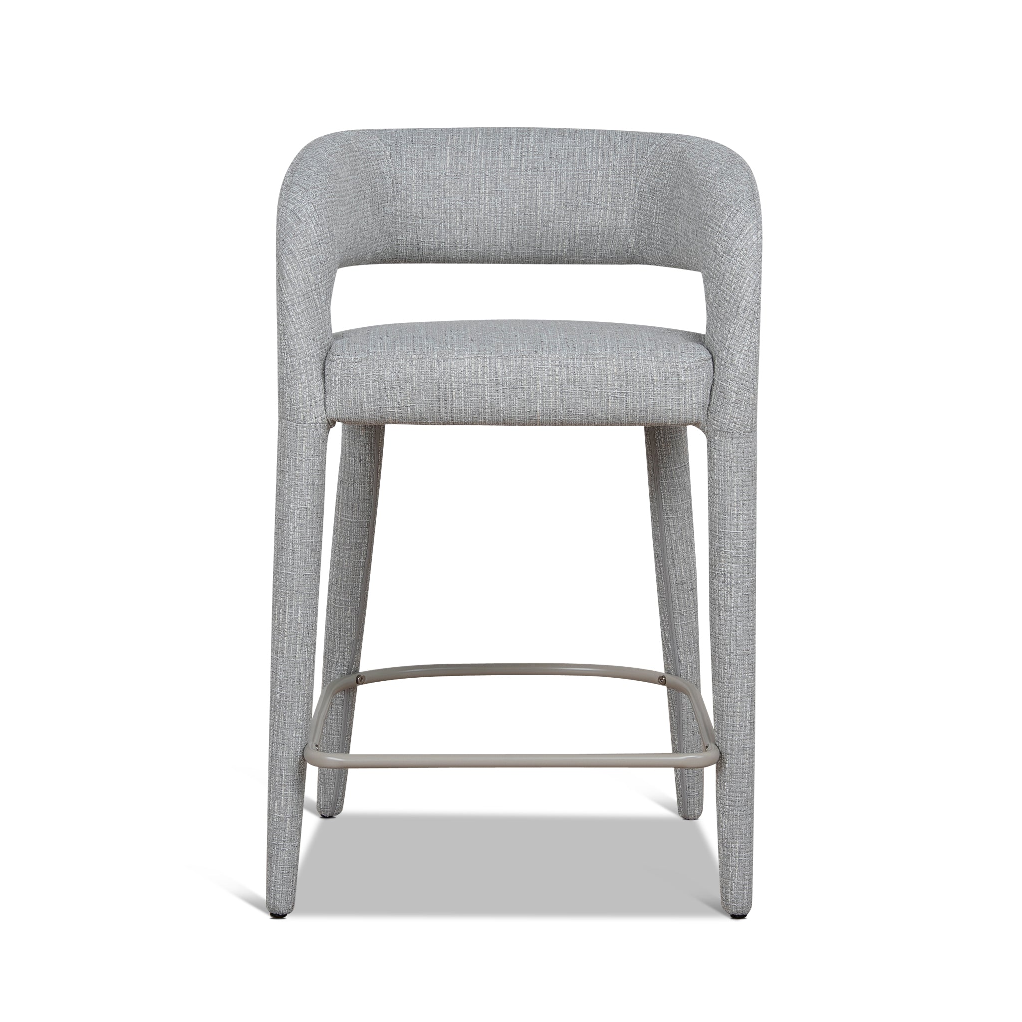 65cm Bar Stool - Chrome Grey