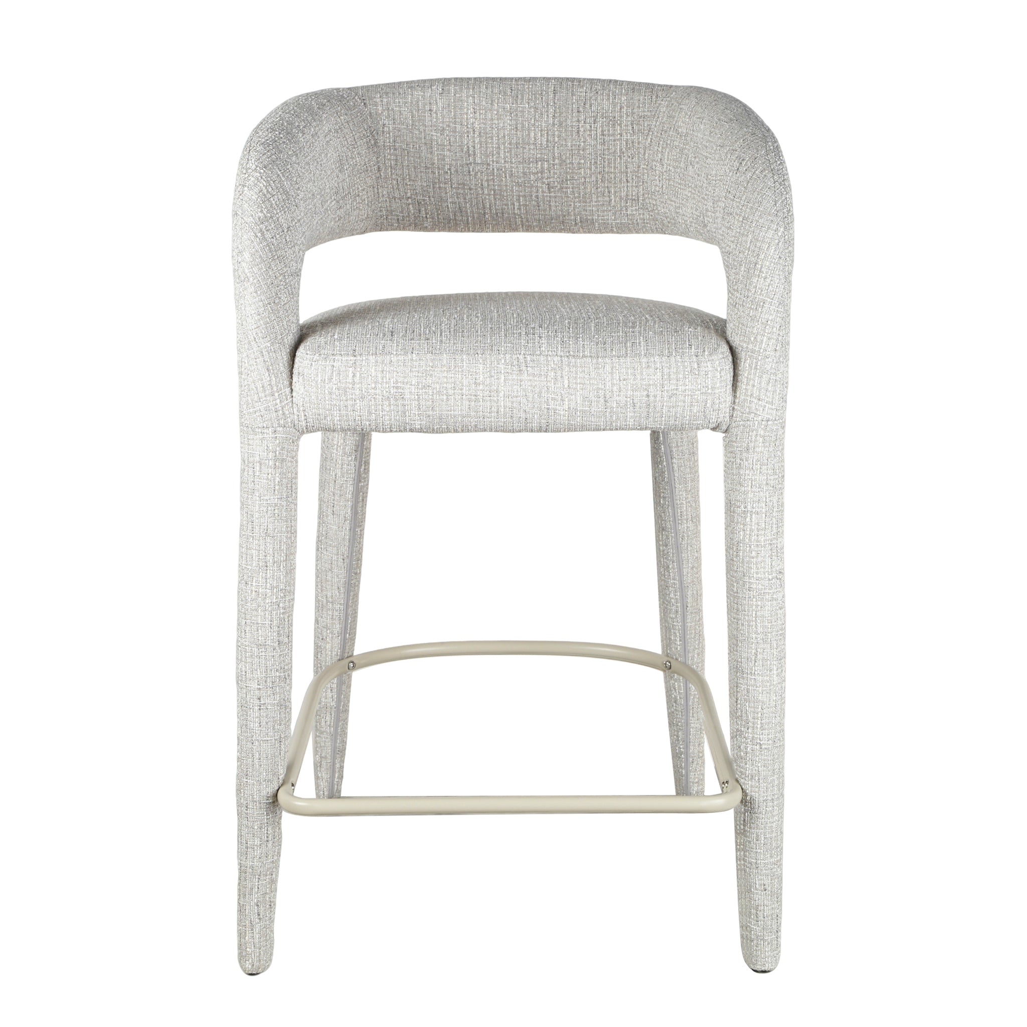 65cm Bar Stool - Chrome Grey