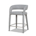 65cm Bar Stool - Chrome Grey