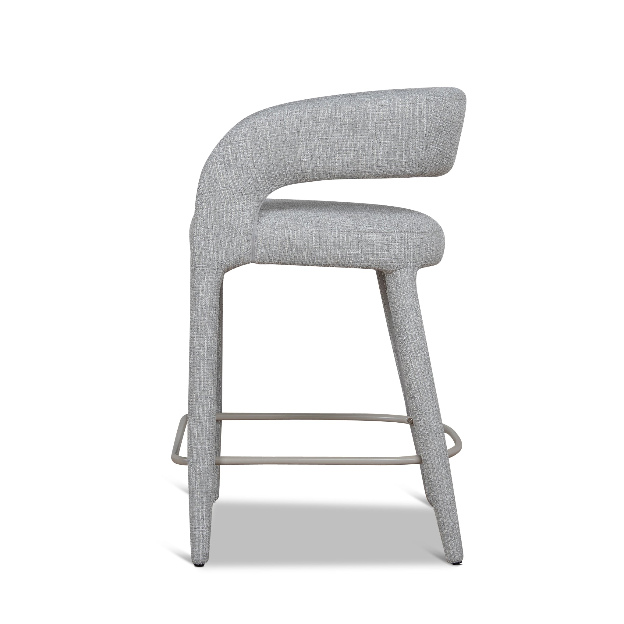 65cm Bar Stool - Chrome Grey - image 3