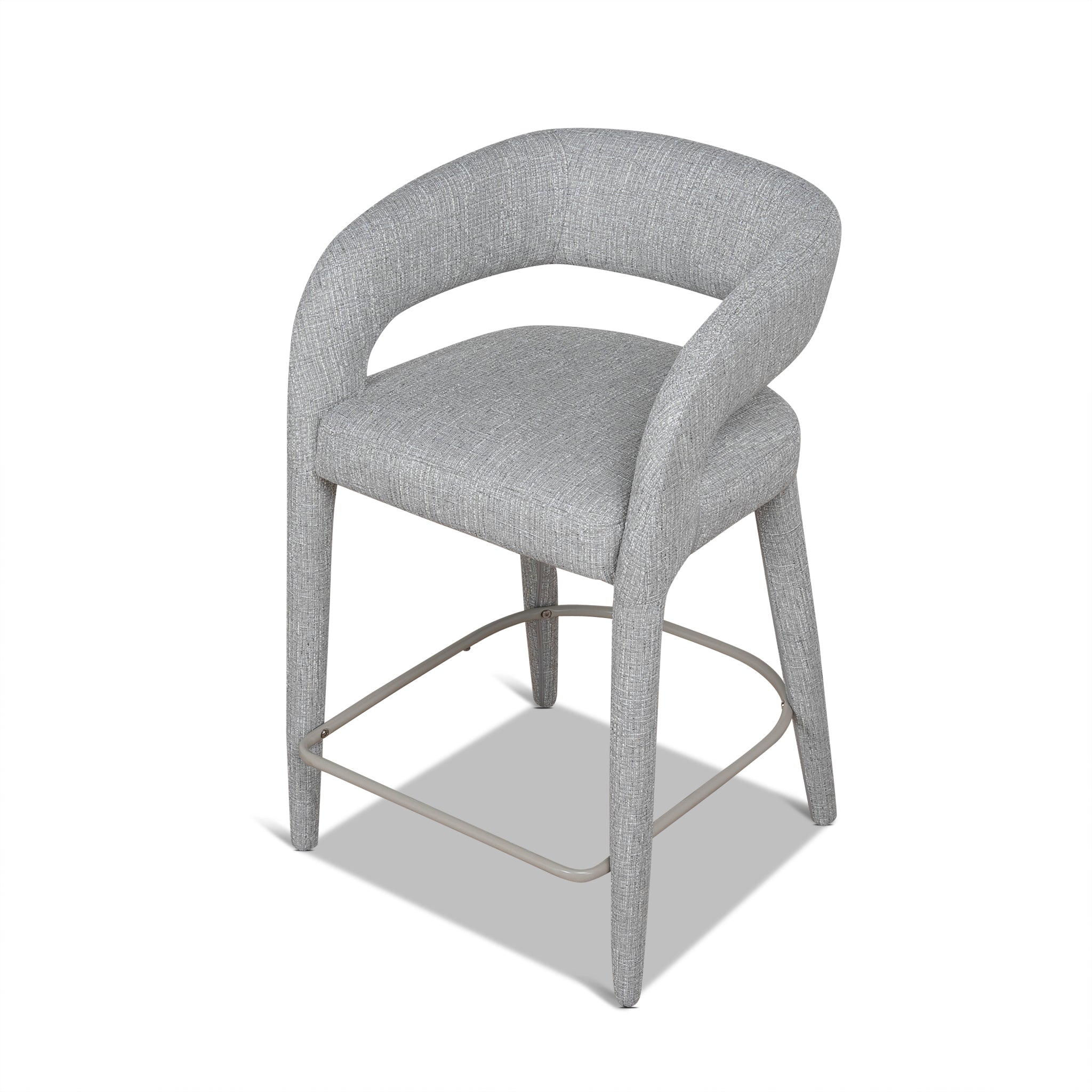 65cm Bar Stool - Chrome Grey - image 6