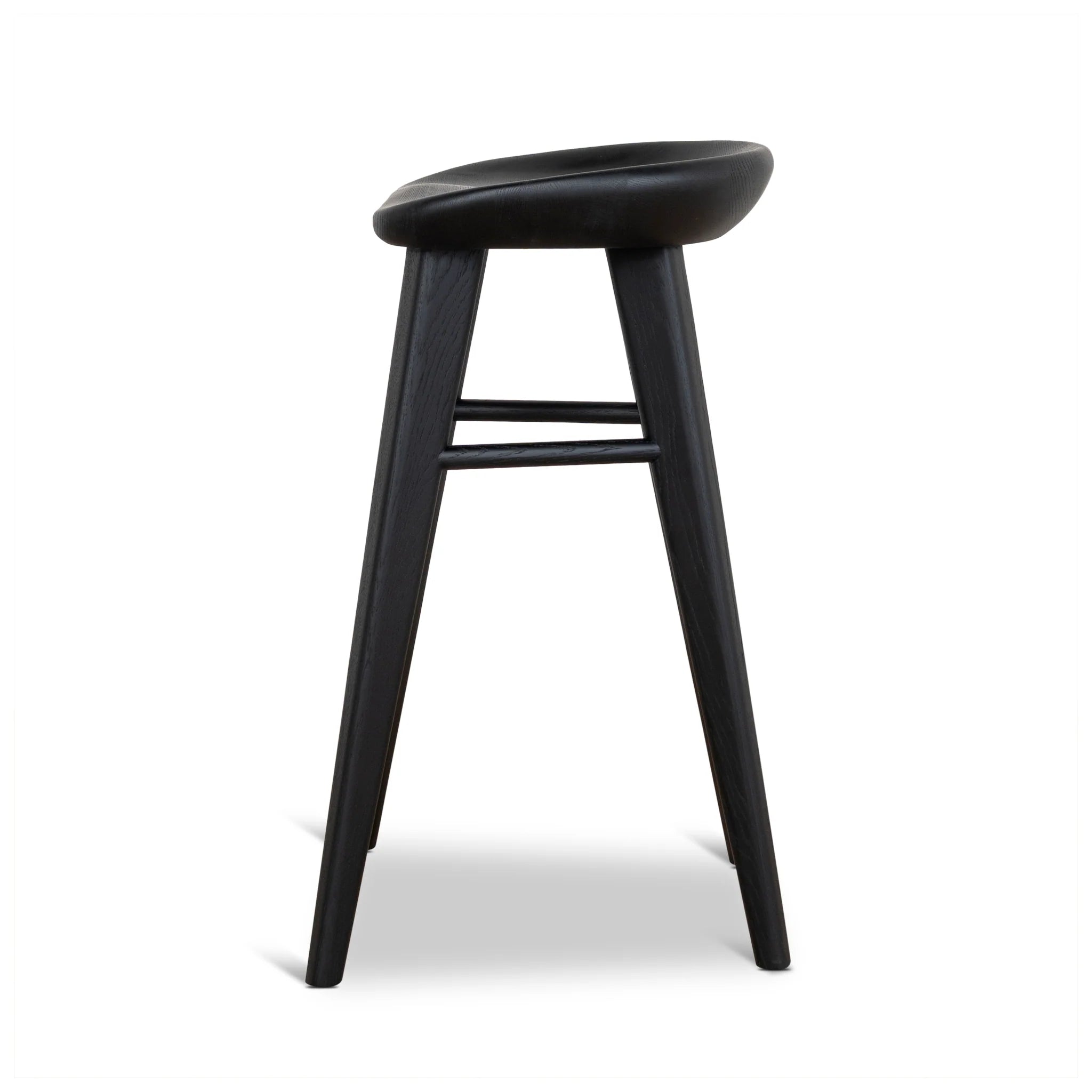 Bilera 65cm Bar Stool - Full Black