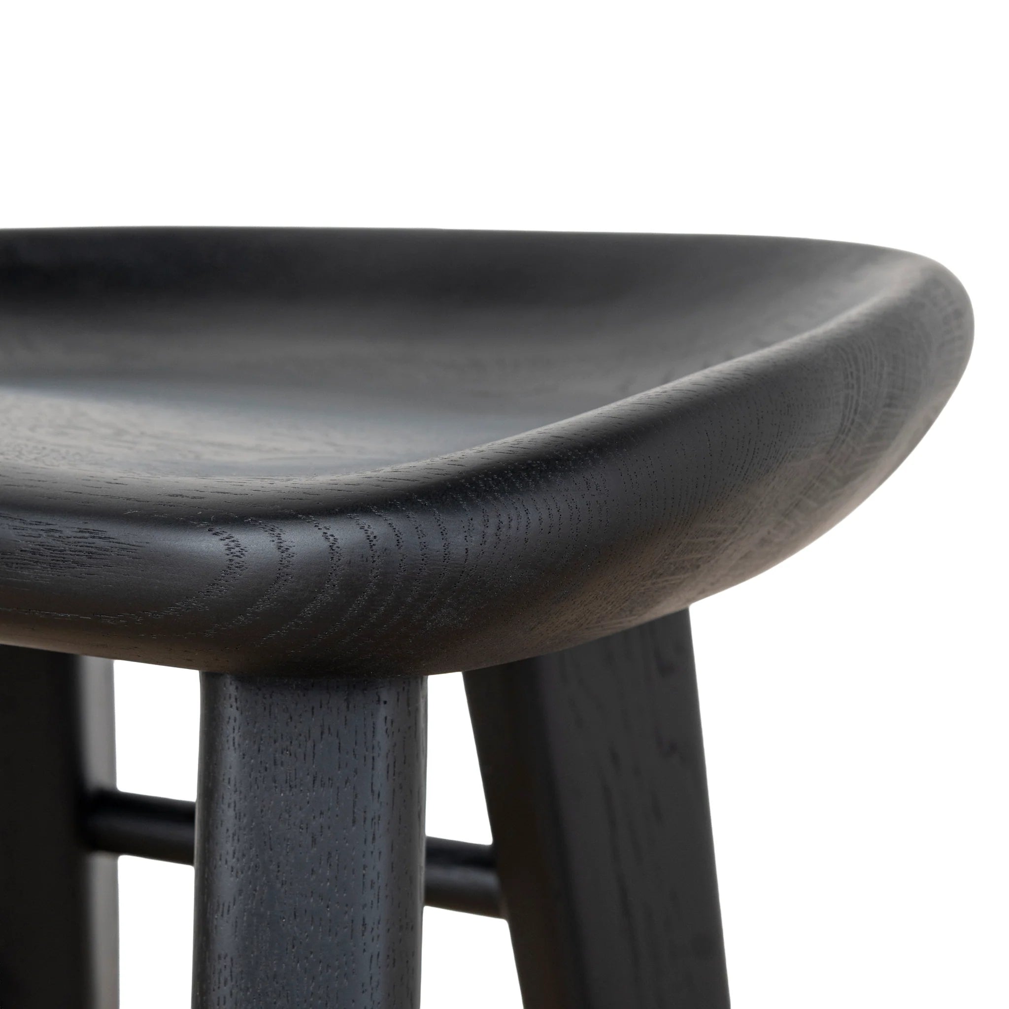 Bilera 65cm Bar Stool - Full Black