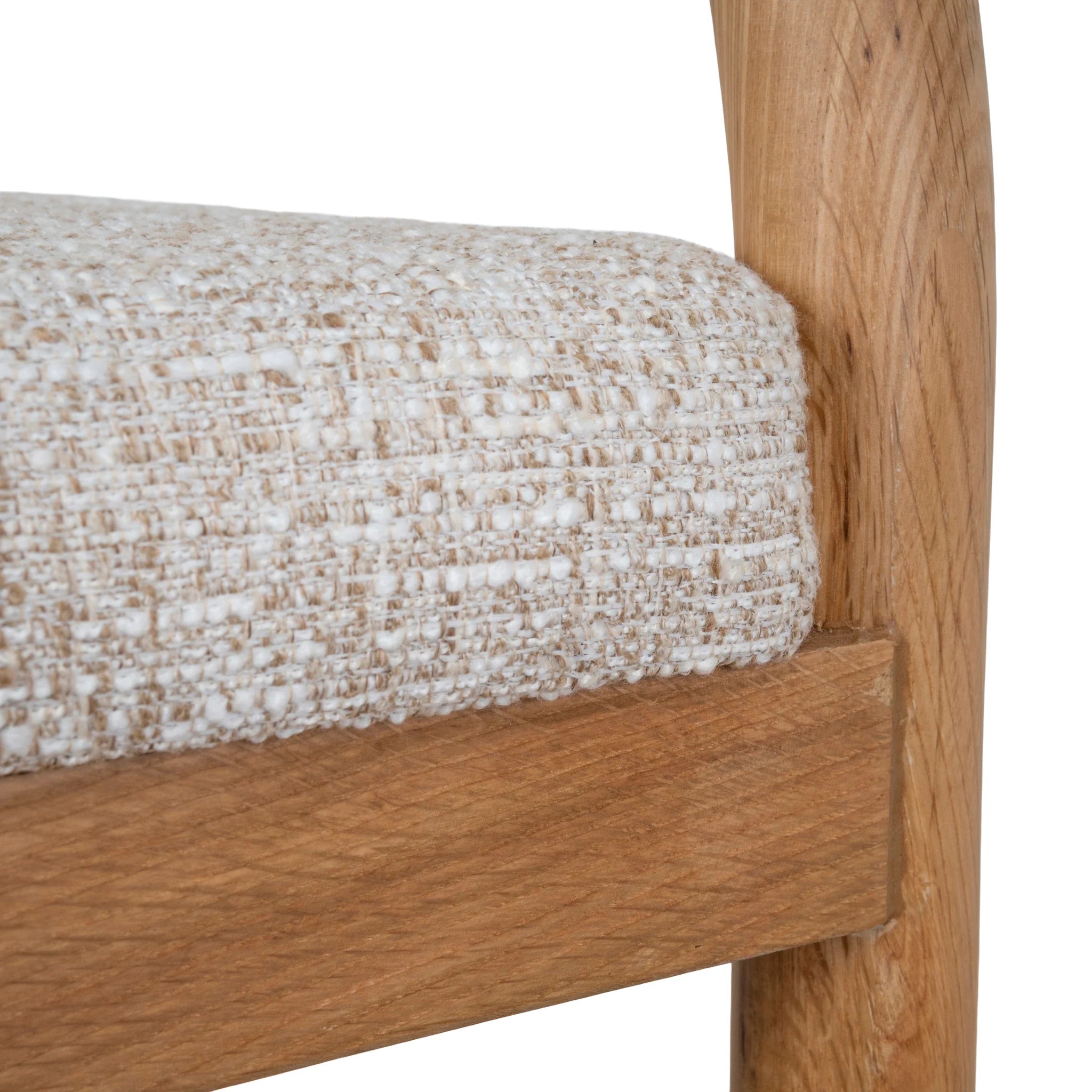 Nivera 66cm Natural Bar Stool - Pale Beige