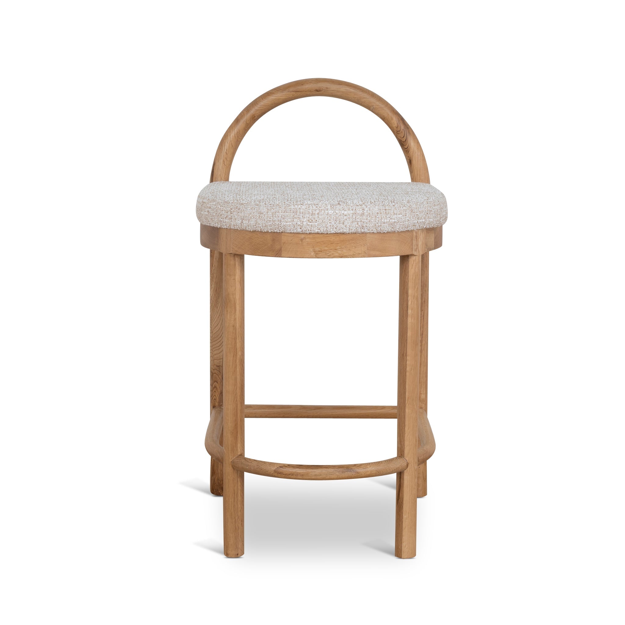 CBS10422-LJ 66cm Natural Bar Stool - Pale Beige