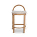 Showcasing Nivera 66cm Natural Bar Stool - Pale Beige BS10422-LJ Bar Stool by Calibre Furniturs
