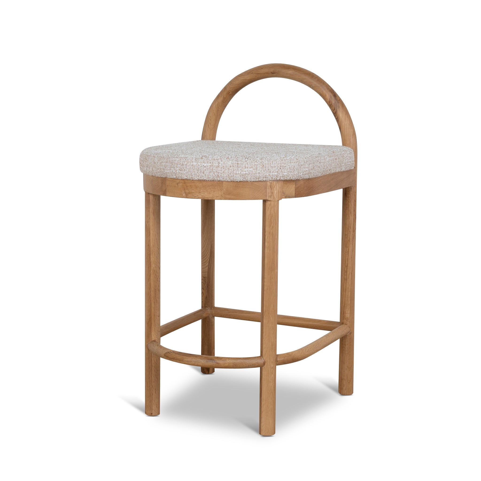 CBS10422-LJ 66cm Natural Bar Stool - Pale Beige