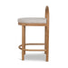 Showcasing Nivera 66cm Natural Bar Stool - Pale Beige BS10422-LJ Bar Stool by Calibre Furniturs