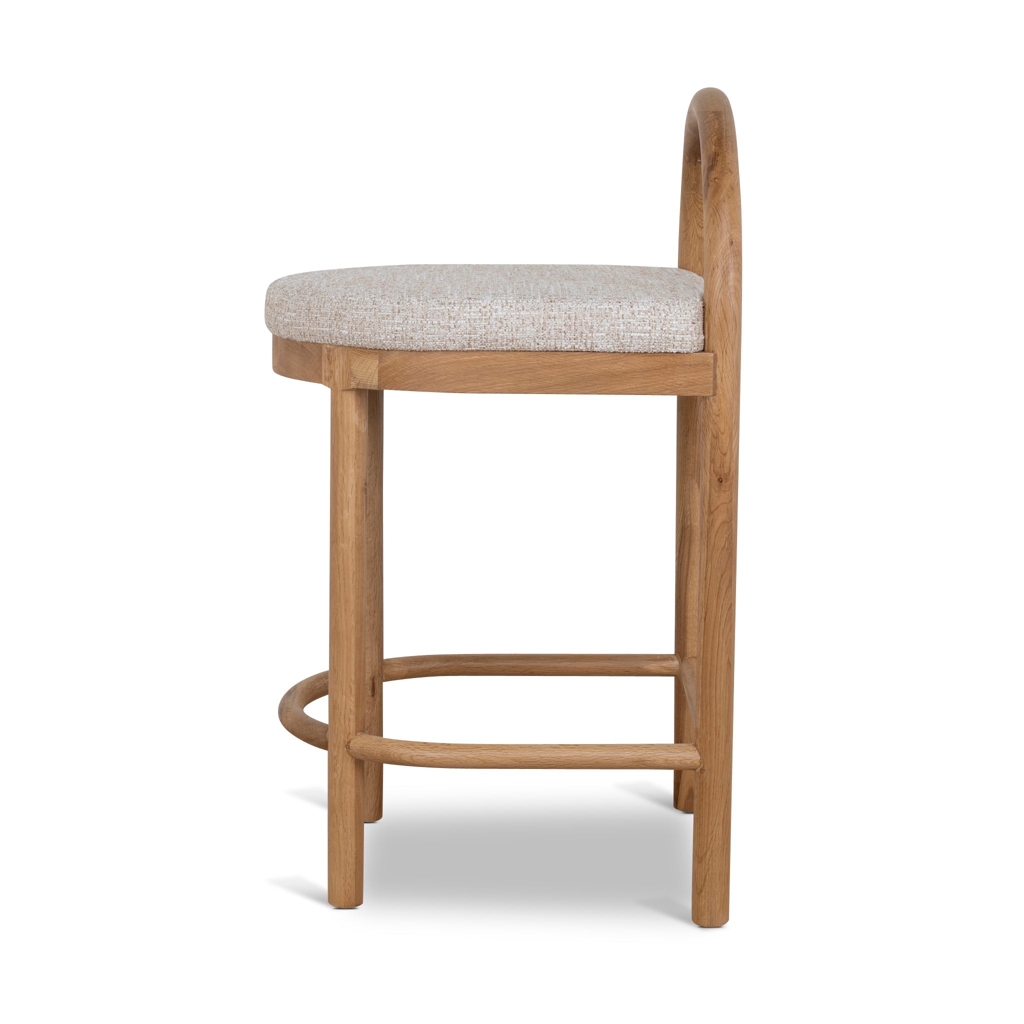 CBS10422-LJ 66cm Natural Bar Stool - Pale Beige
