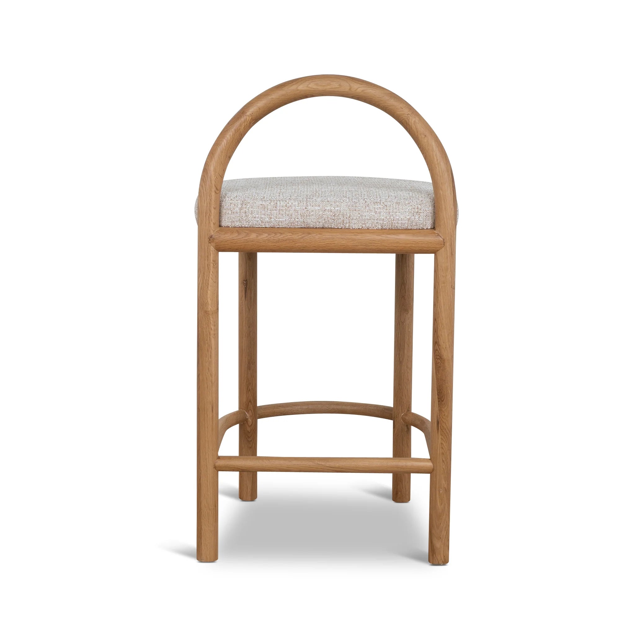 Nivera 66cm Natural Bar Stool - Pale Beige