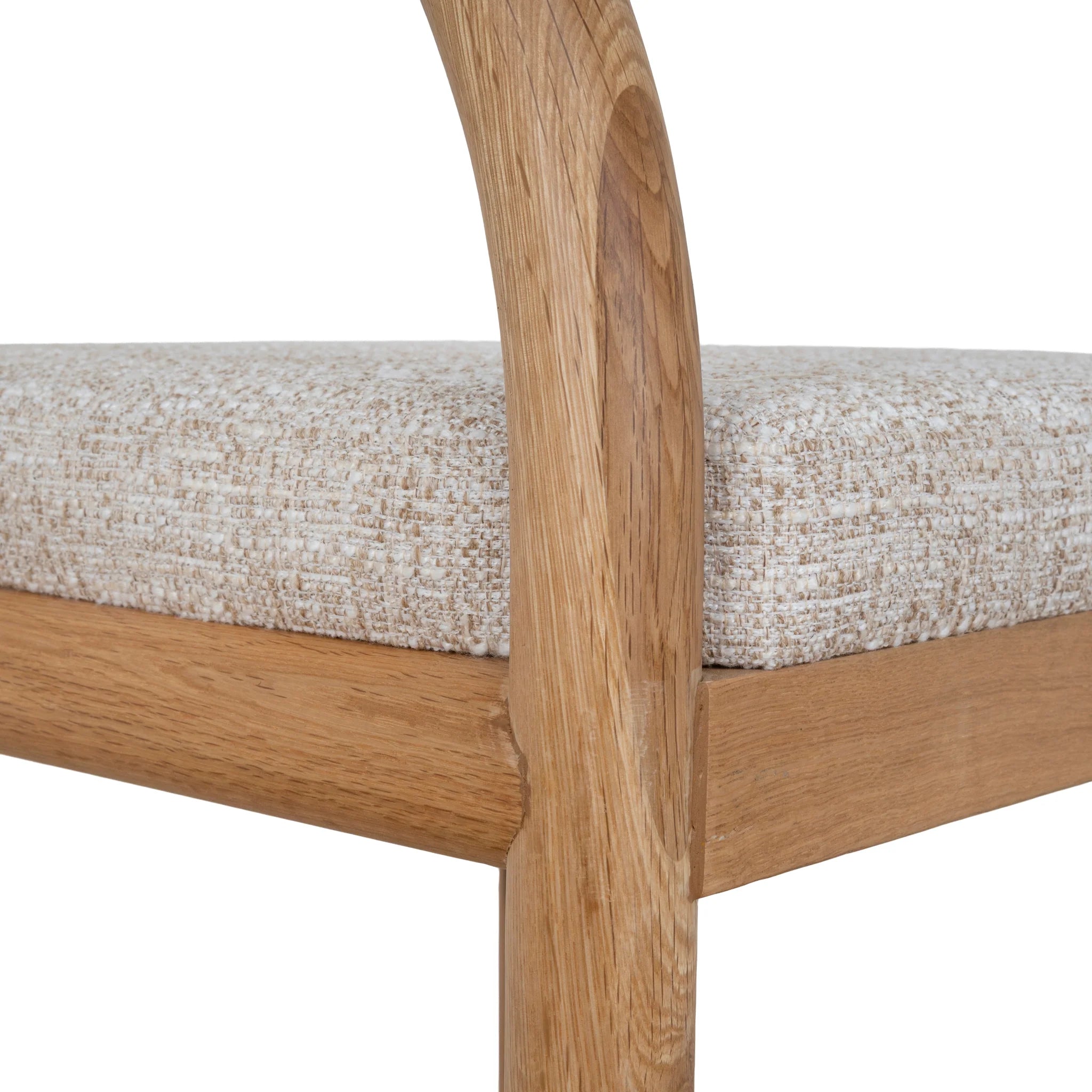 Nivera 66cm Natural Bar Stool - Pale Beige