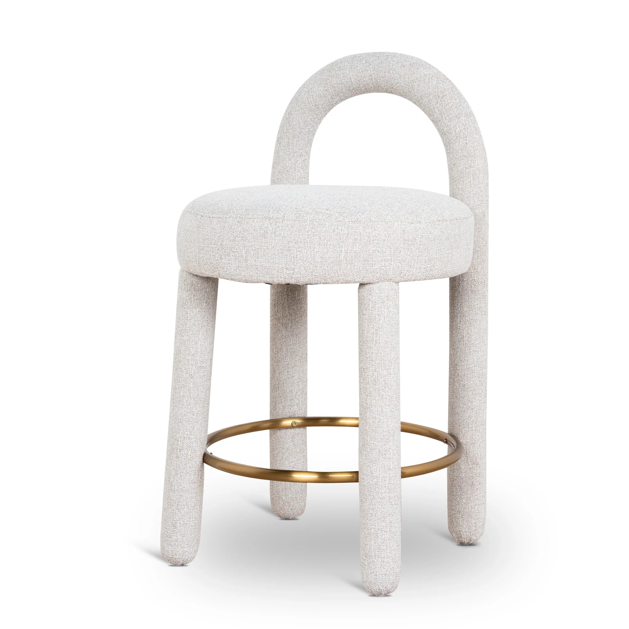 Showcasing Bevera 65cm Bar Stool - Coastal Beige BS10431-MY Bar Stool by Calibre Furniturs