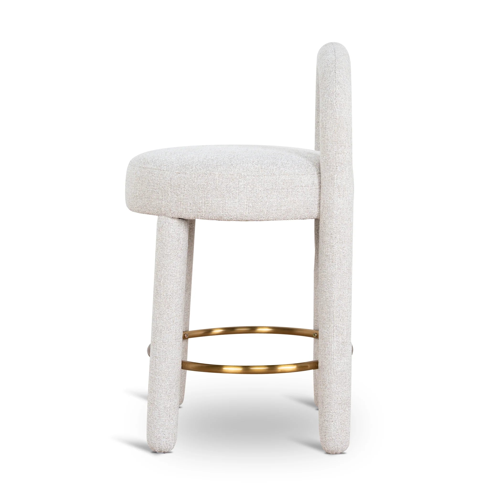 Showcasing Bevera 65cm Bar Stool - Coastal Beige BS10431-MY Bar Stool by Calibre Furniturs