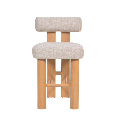 Showcasing Karia Natural Barstool - Pale Beige (Set of 2) BS10481-OLSx2 Bar Stool by Calibre Furniturs