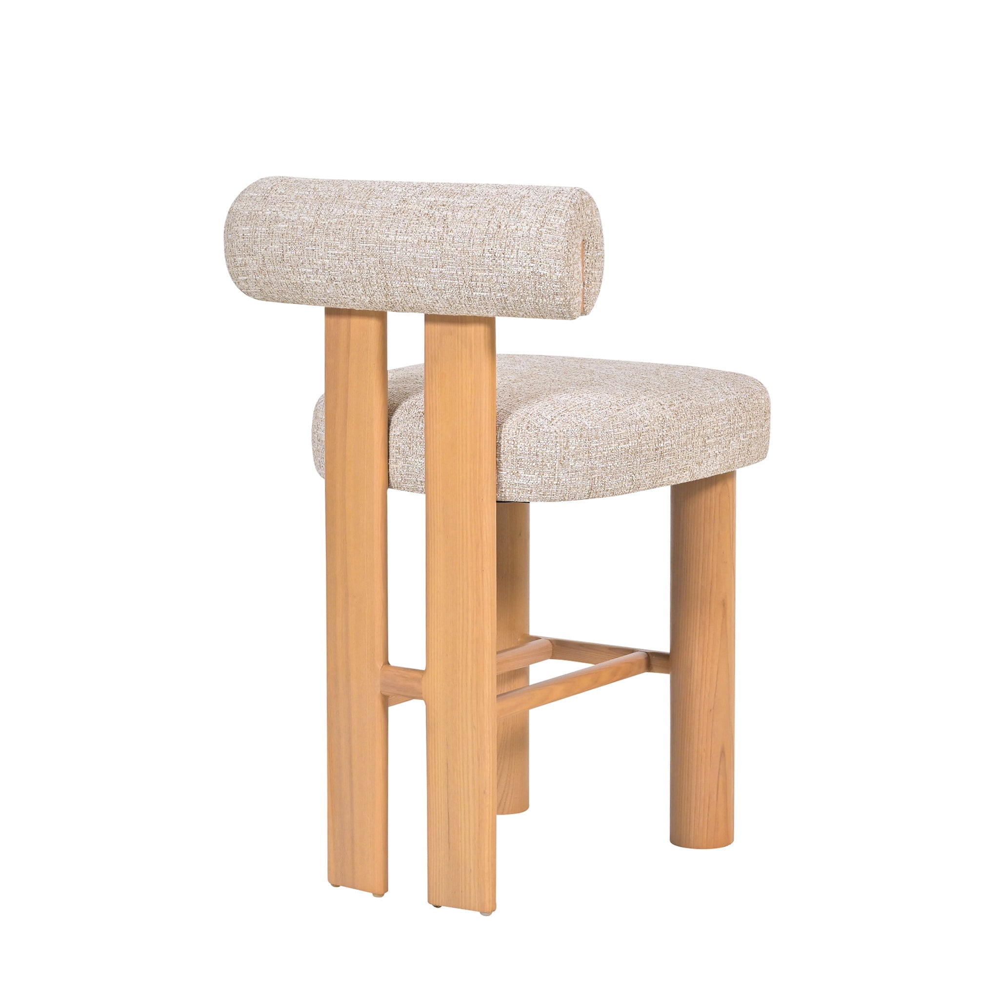 Natural Barstool - Pale Beige (Set of 2)
