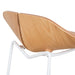 65cm Matte White Bar Stool - Natural - image 7