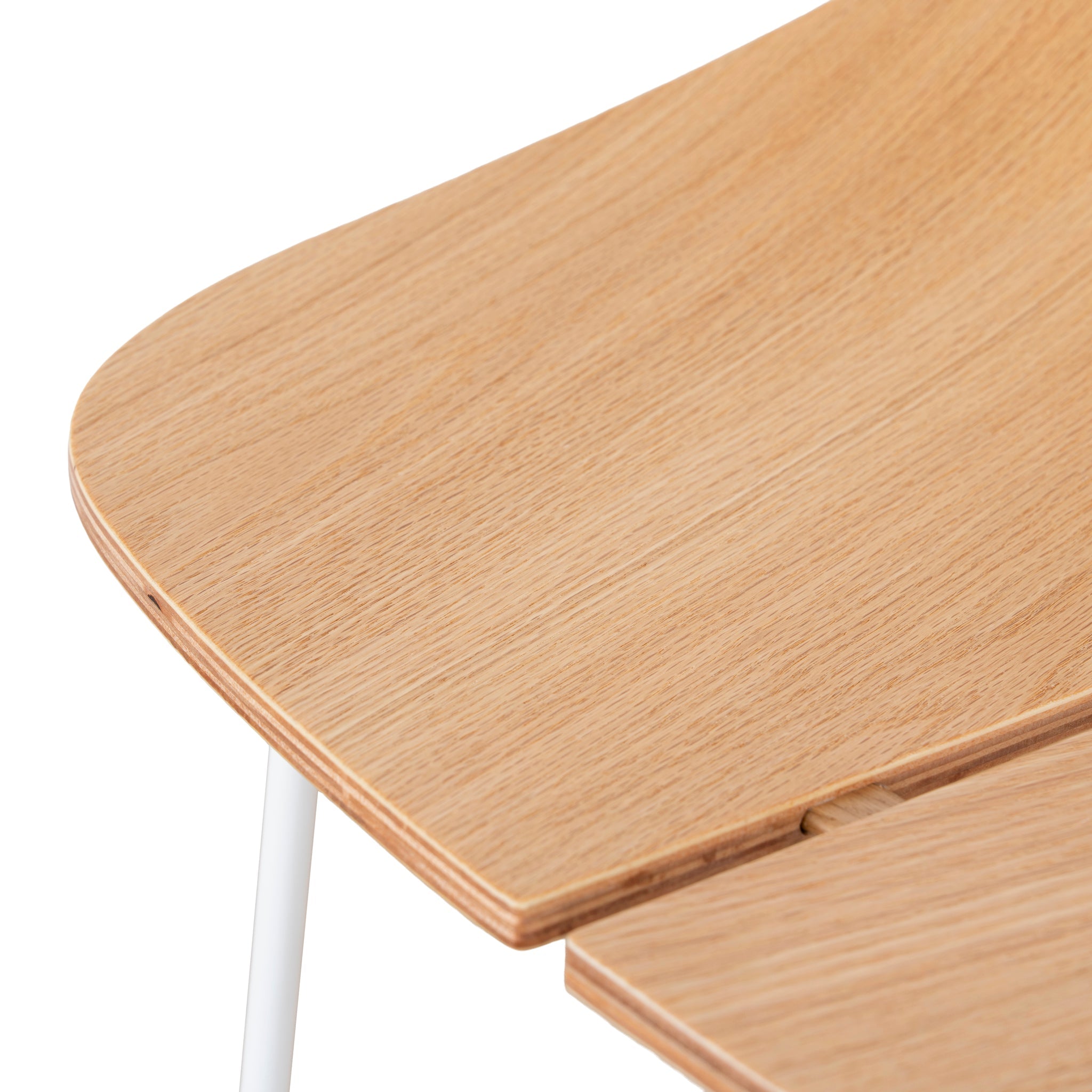 65cm Matte White Bar Stool - Natural - image 9