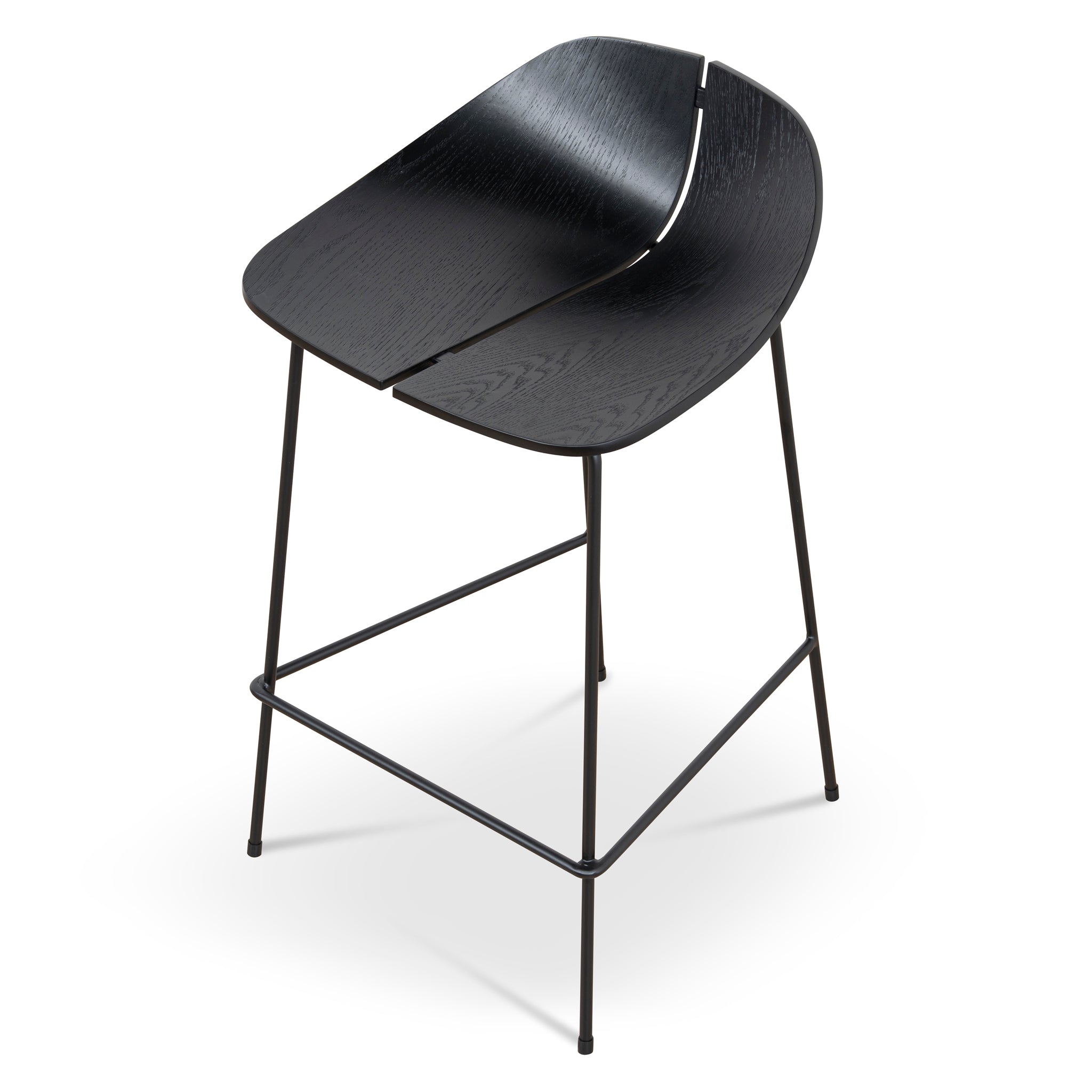 65cm Bar Stool - Full Black - image 6