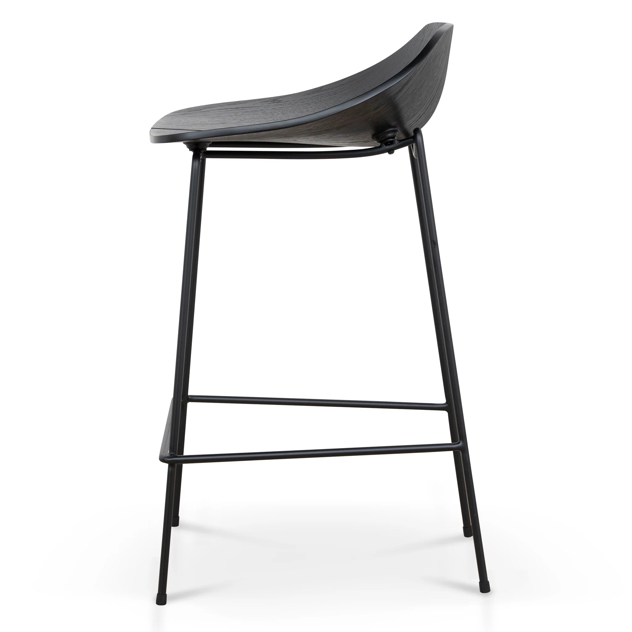 Showcasing Kacela 65cm Bar Stool - Full Black BS10533-SU Bar Stool by Calibre Furniturs