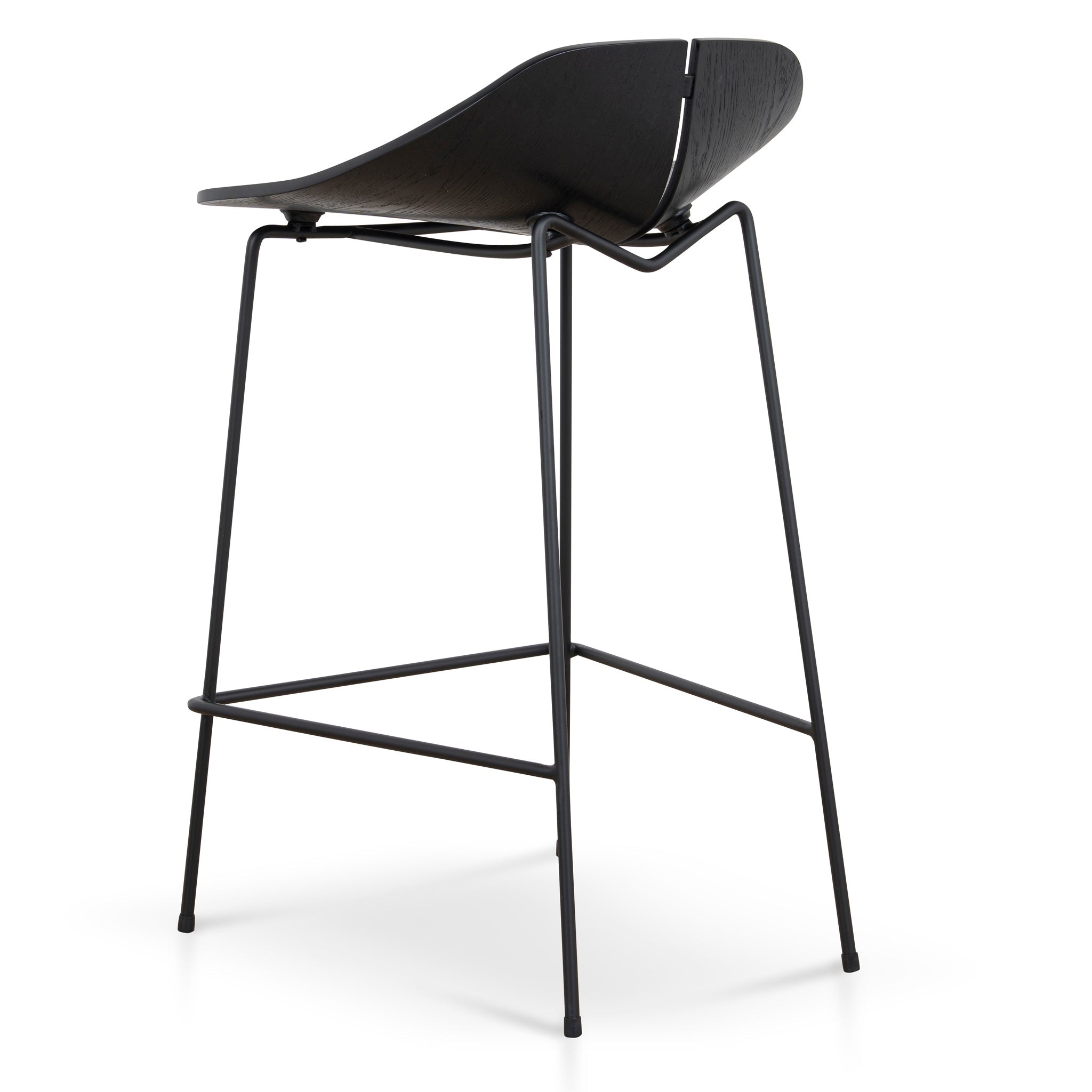 65cm Bar Stool - Full Black - image 4