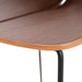 65cm Matte Black Bar Stool - Walnut - image 9