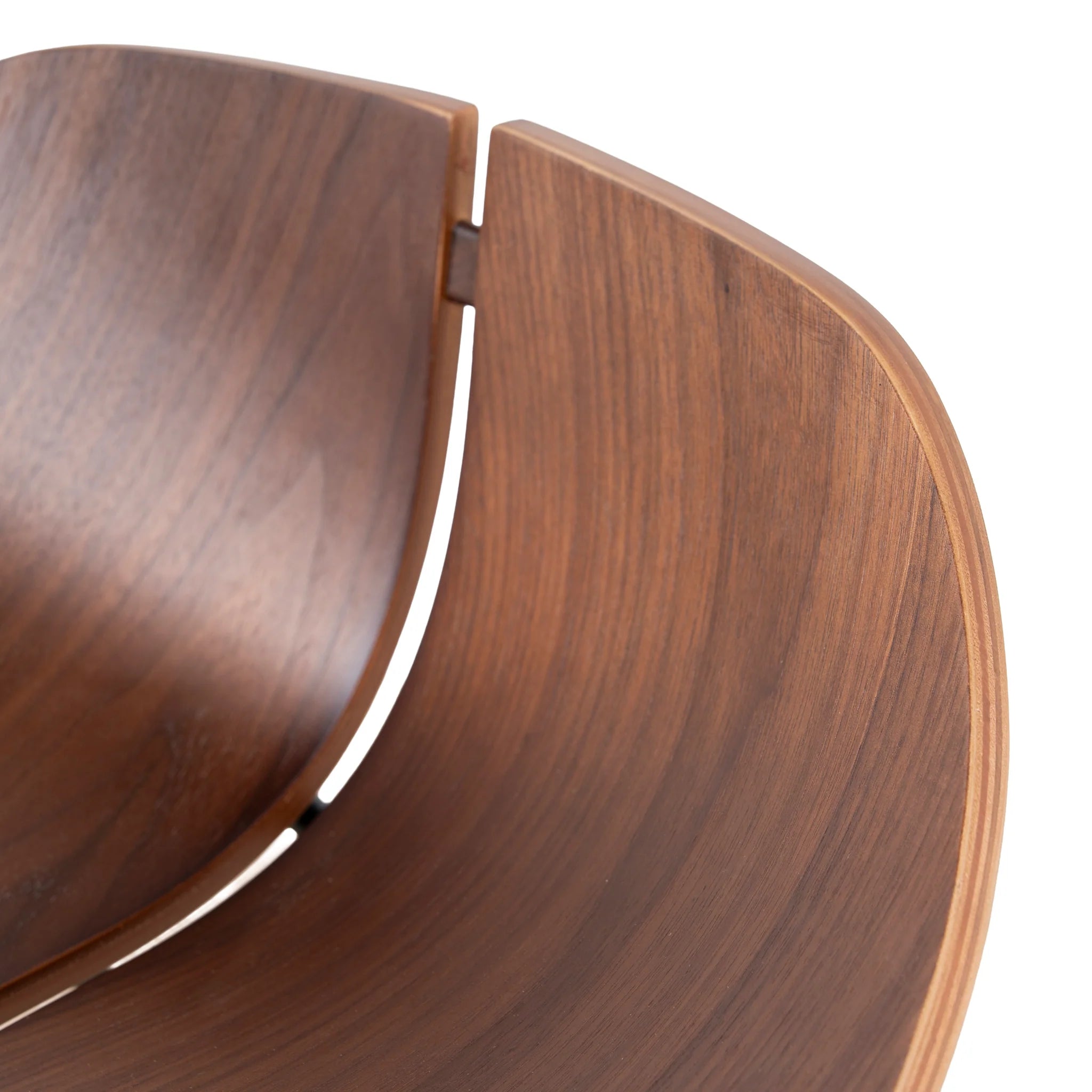 Motala 65cm Matte Black Bar Stool - Walnut