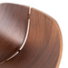 65cm Matte Black Bar Stool - Walnut - image 10