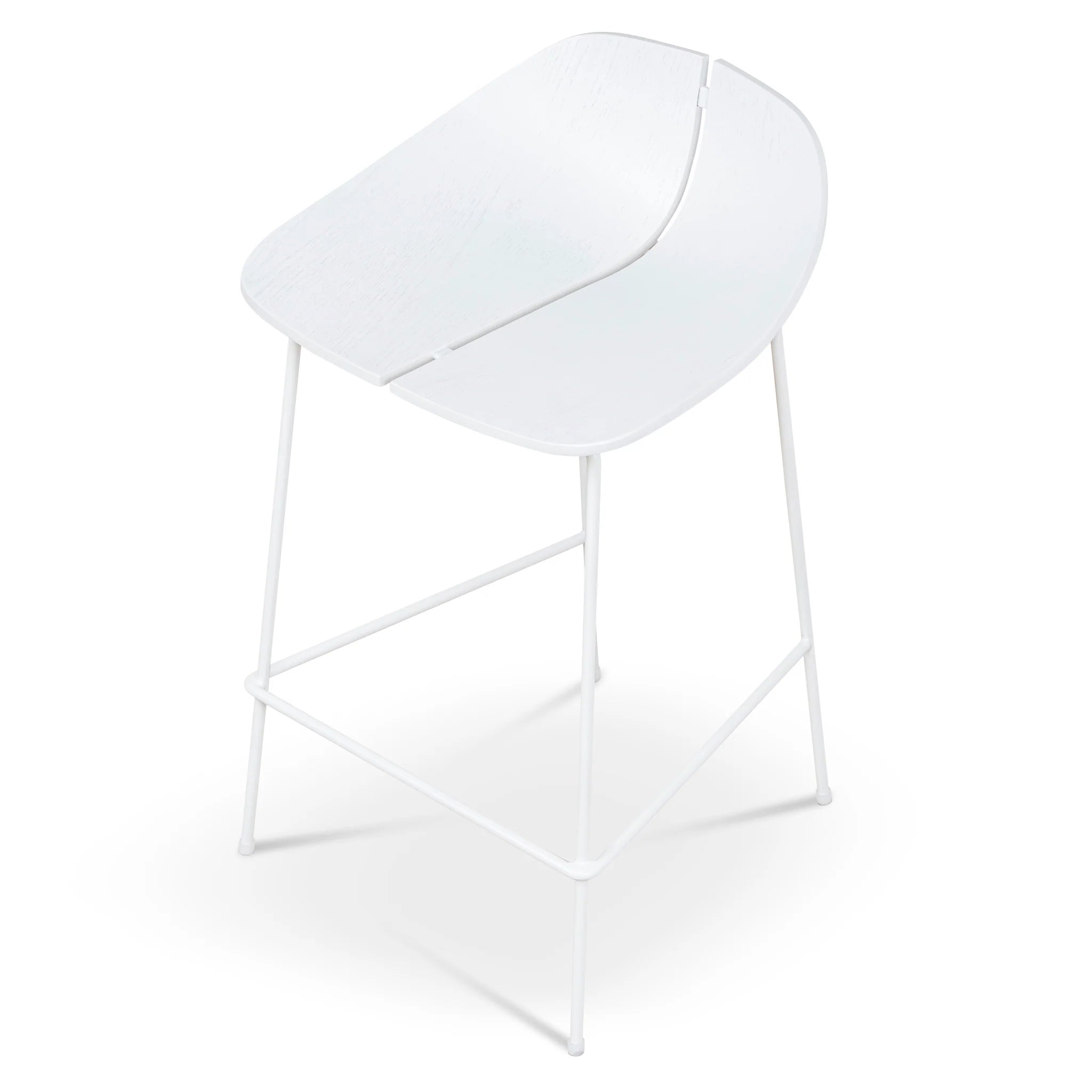 Minara 65cm Bar Stool - Full White