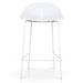 65cm Bar Stool - Full White - image 2