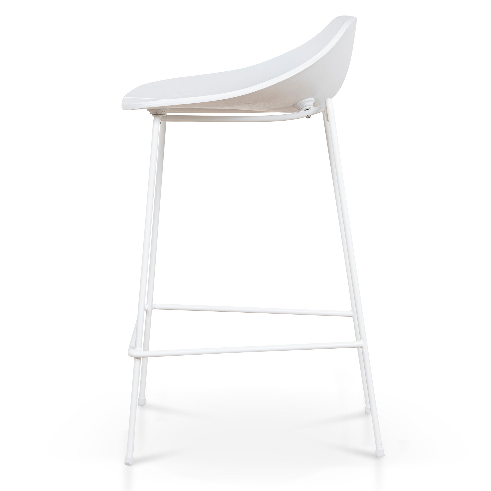 65cm Bar Stool - Full White - image 3