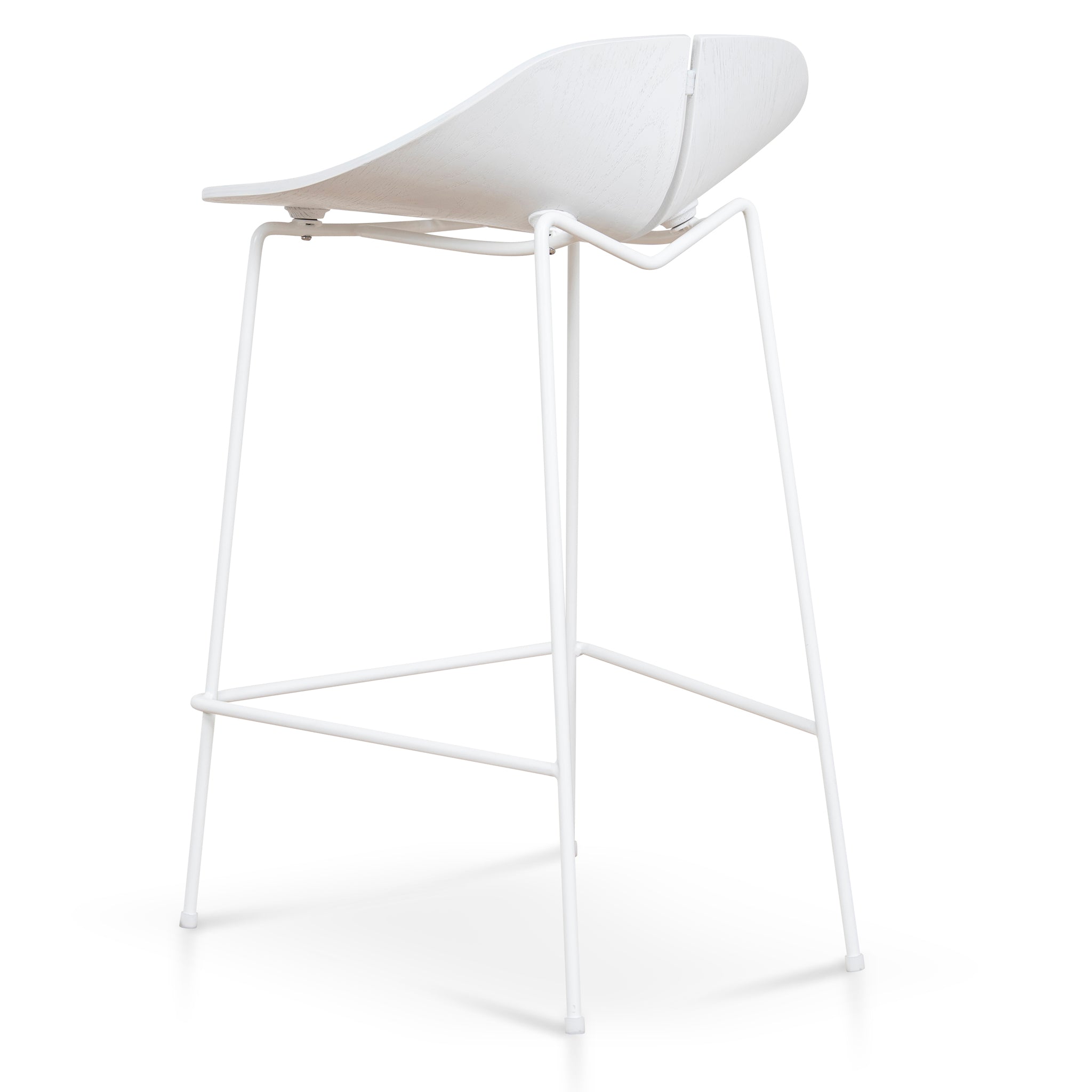 65cm Bar Stool - Full White - image 4