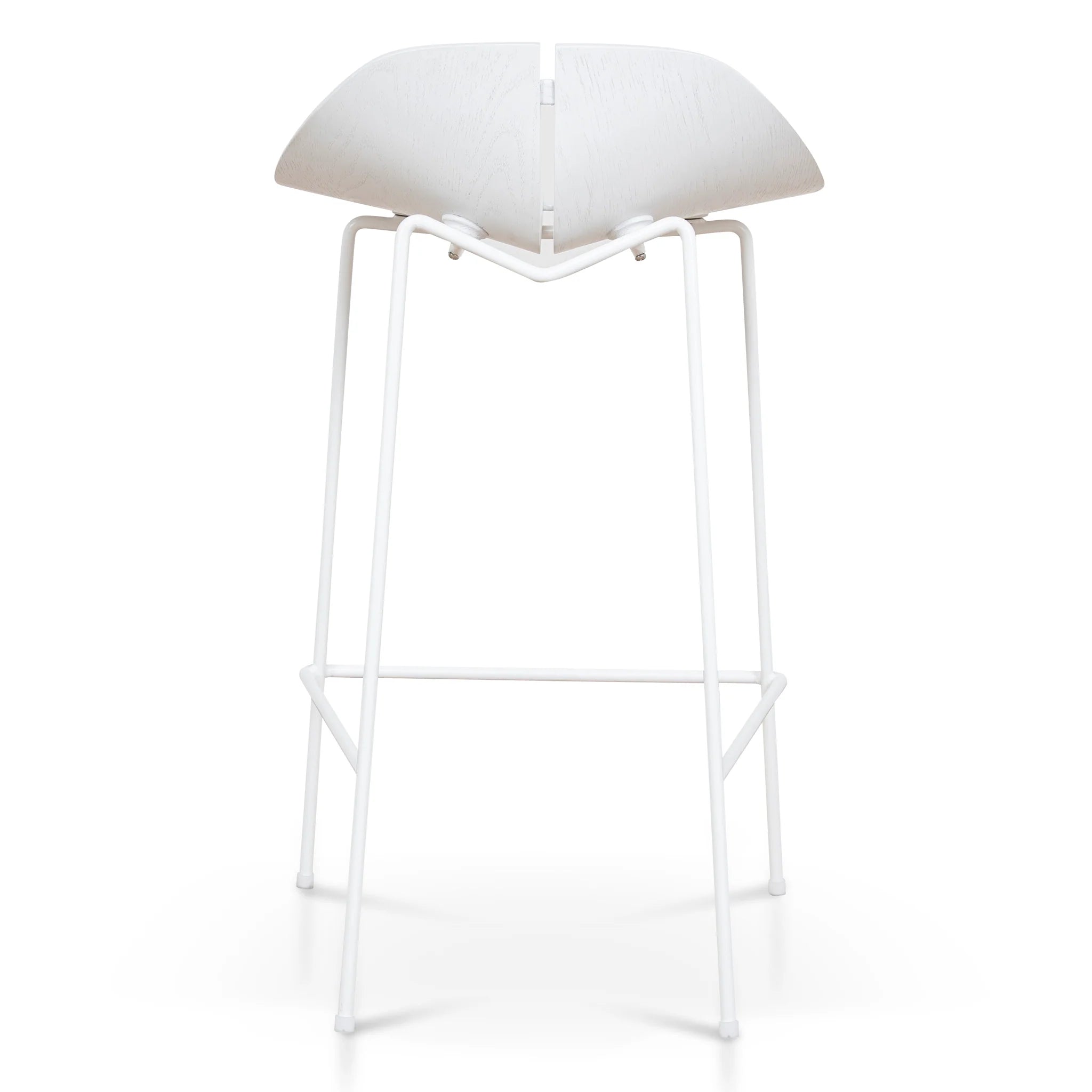 Minara 65cm Bar Stool - Full White