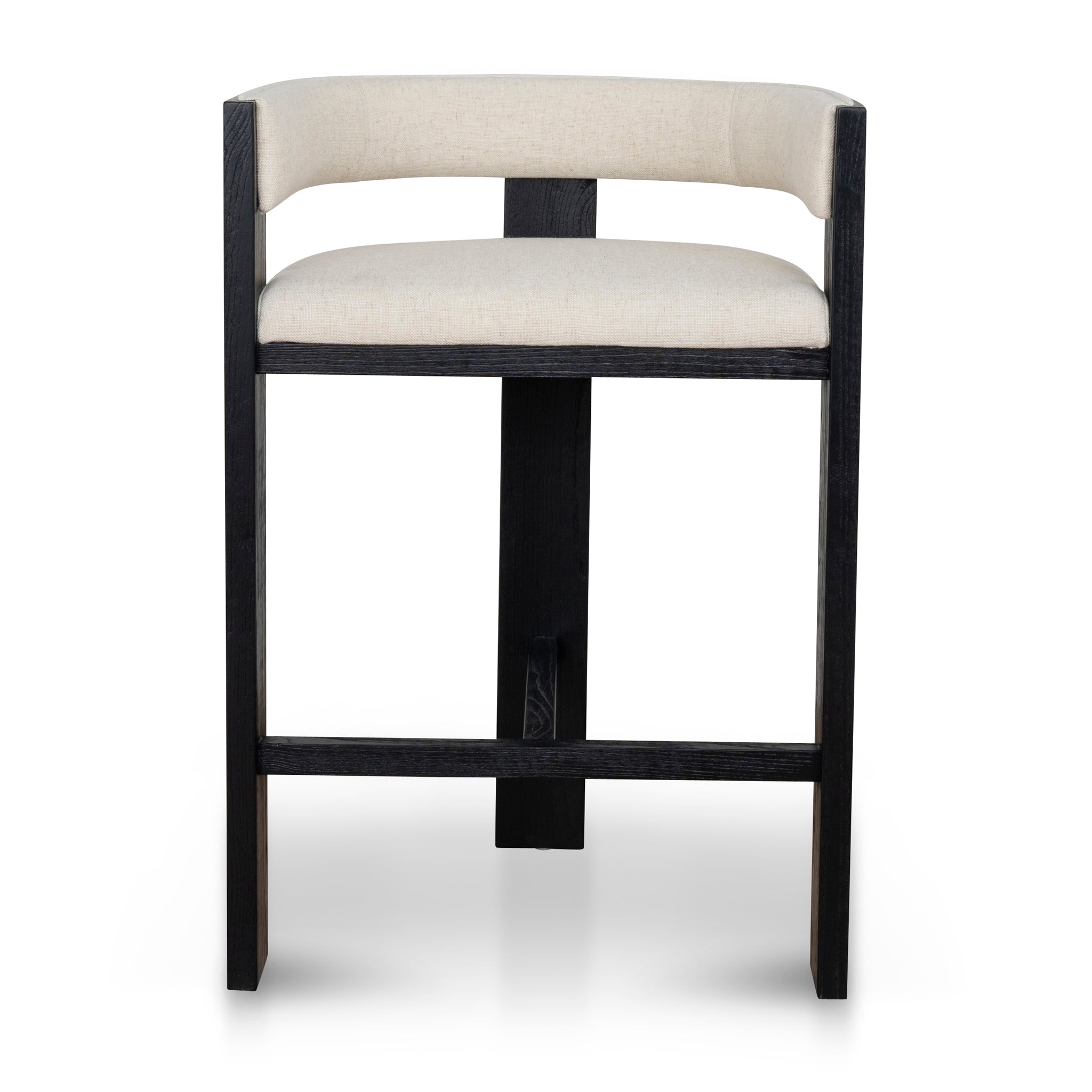 CBS10558-LJ Black ELM Barstool - Dawn Beige