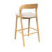 Showcasing Renuta Natural Bar Stool - Naxos Beige BS10566-NX Bar Stool by Calibre Furniturs